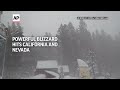 Powerful blizzard hits California and Nevada  - 01:10 min - News - Video