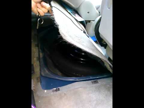 2007 Nissan quest spare tire location