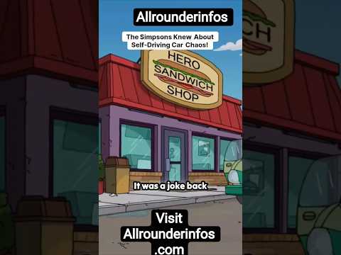 The Simpsons 😱 😯 Knew About Self-Driving Car Chaos #shorts #short#shortsfeed #simpsons #yt #ytshorts