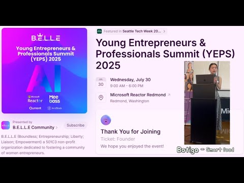 YEPS 2025 (Seattle Tech Week)  BOTIGO - Smart Food Healthier Lives