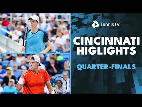 Sinner Faces Rublev; Rune & Draper Clash | Cincinnati 2024 Quarter-Final Highlights