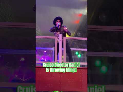 This Cruise Director is throwing BLING! 80’s night is just different on a cruise! #cruisedirector