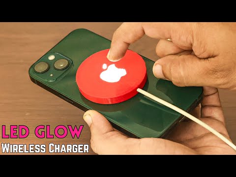 How to Make iPhone LED Glow Wireless Charger | Apple Wireless Charger