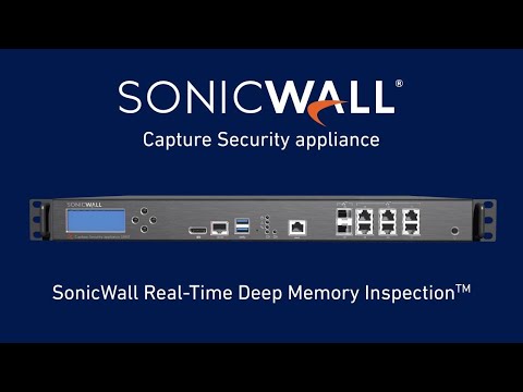 SonicWall Capture Security appliance provides on-premises Advanced Threat Protection (ATP)
