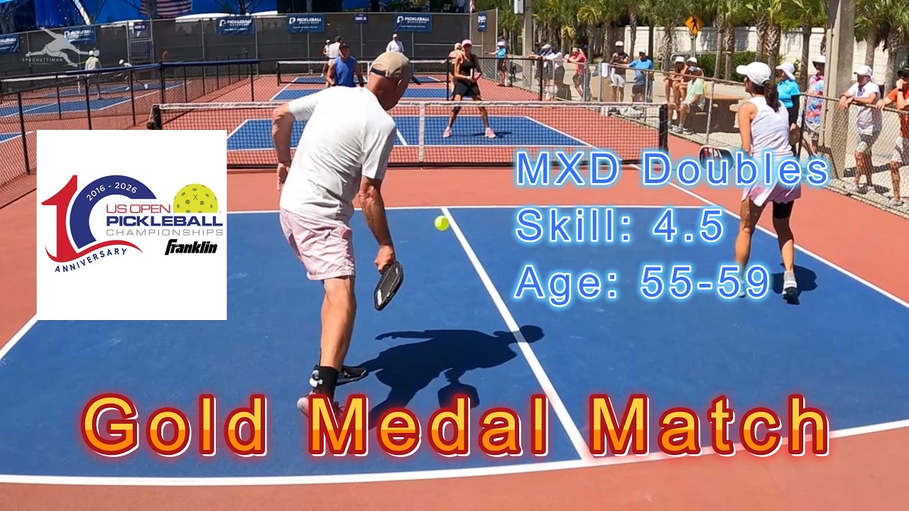 MXD Doubles Skill: 4.5, Age: 55-59 Gold Medal Pickleball Match - US Open 2026
