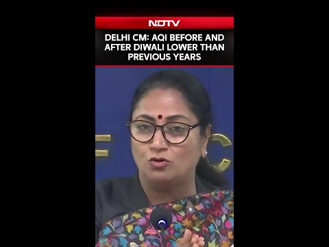 Delhi AQI Today | Delhi CM Rekha Gupta: AQI Before And After Diwali Lower Than Previous Years
