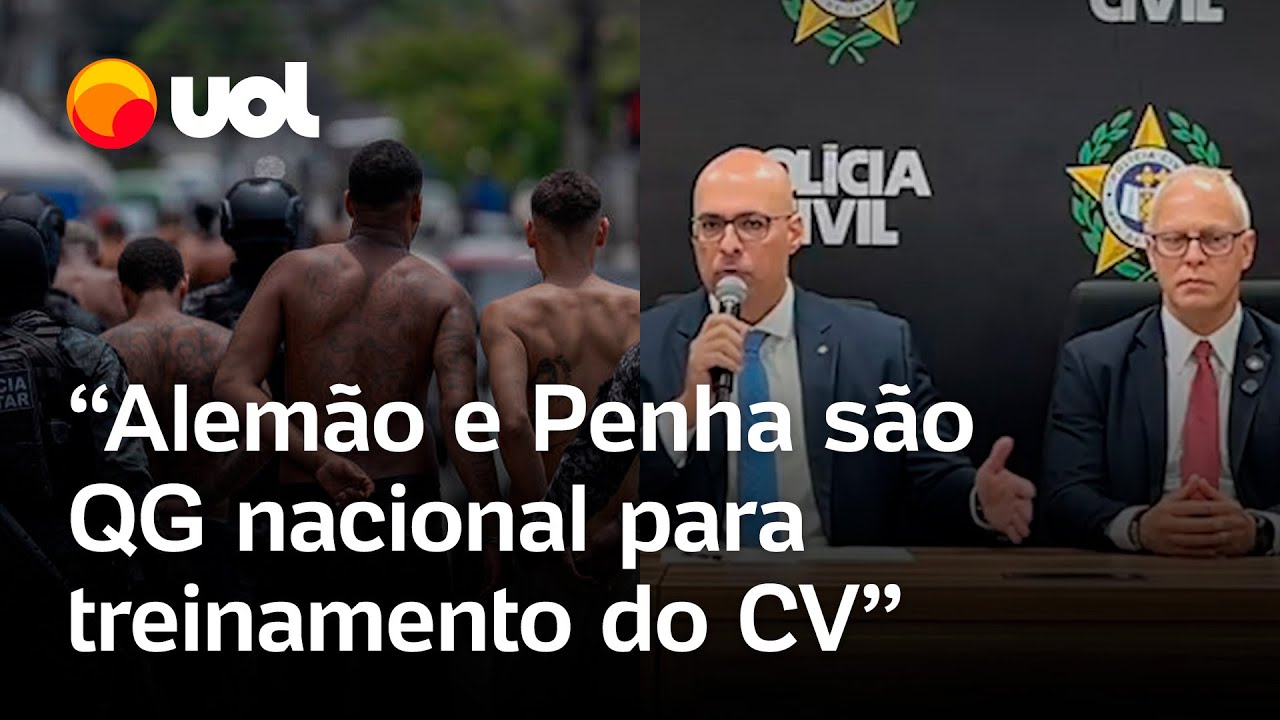 Operação no Rio de Janeiro Alemão e Penha são QG nacional para treinamento do CV diz secretário