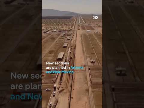 The US is reinforcing its border wall along its border with Mexico | DW News