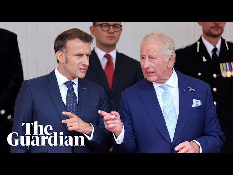 Emmanuel Macron arrives for UK state visit – watch live