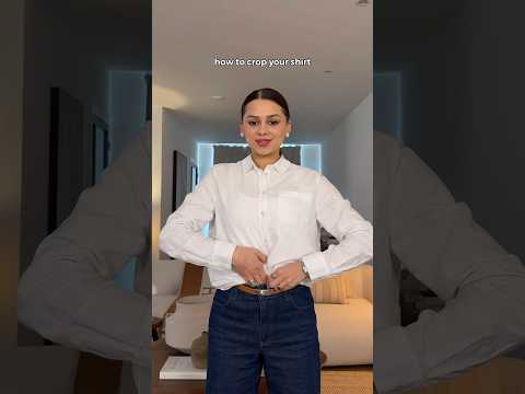 How to crop your shirt 🤭| YES or NO? | Save for later & subscribe for #shorts