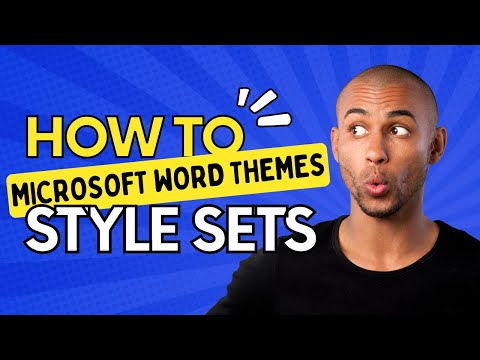 How To Work With Microsoft Word Themes Style Sets Tutorial