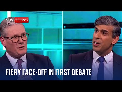 Rishi Sunak and Keir Starmer go head to head in first general election debate
