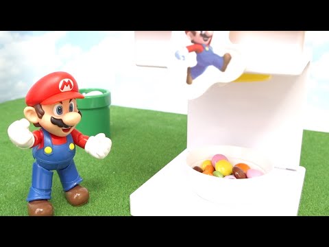 Super Mario stop motion anime !「Mario Lottery」レゴマリオ「マリオの一番くじ」