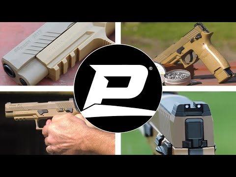 SIG Sauer M17 P320 ASP Tan | CO2 Pellet Pistol | Pyramyd AIR