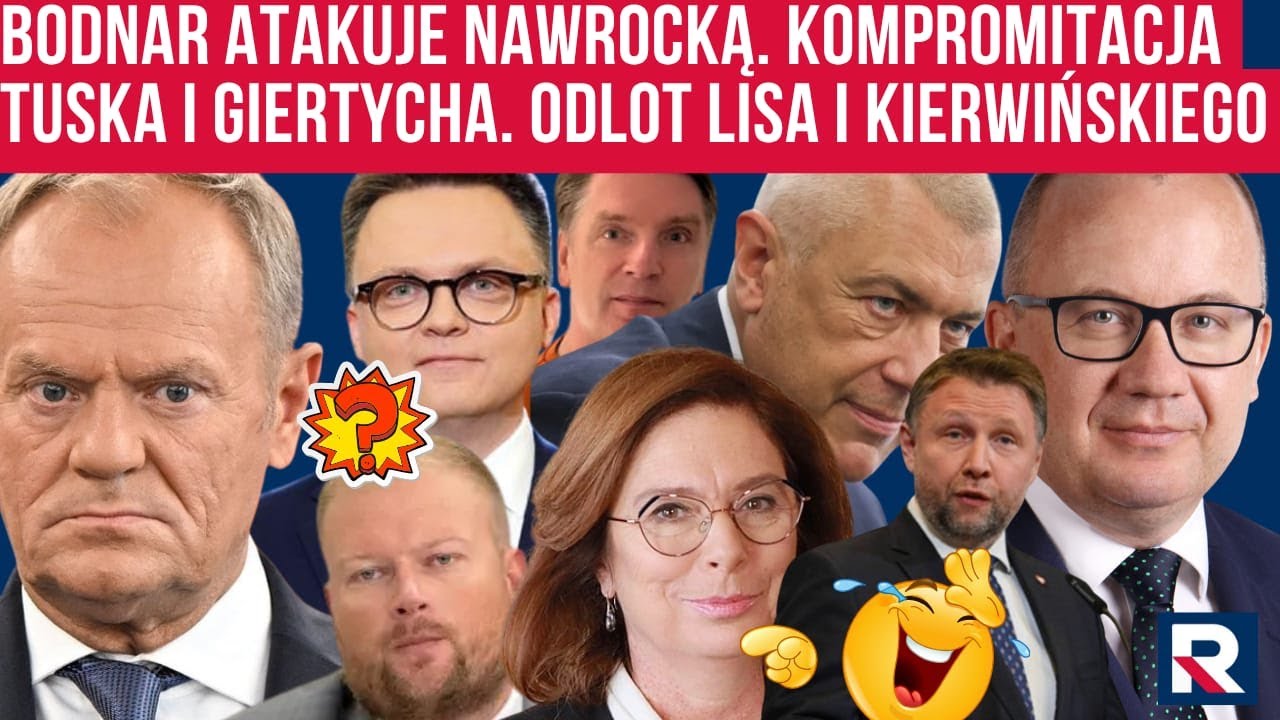 Ogromna panika Tuska i Giertycha. Bodnar atakuje Nawrocką Odlot Lisa i Kierwińskiego Polityczna Kawa