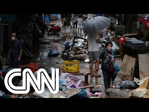 Chuva recorde deixa pelo menos oito mortos na capital da Coreia do Sul | CNN PRIME TIME