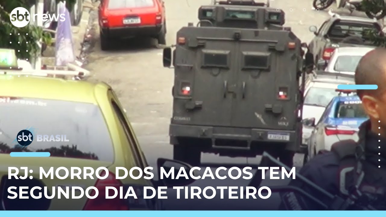 Tiroteio volta a assustar moradores do Morro dos Macacos (RJ) | #SBTBrasil