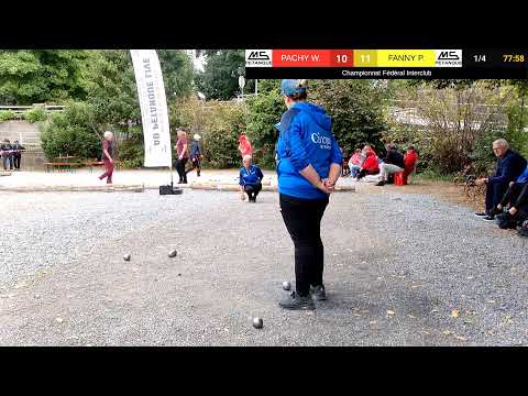 Pétanque 2025: CFI Durbuy, 1/4 finale femmes