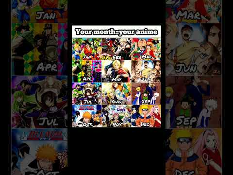 Your month=your anime#naruto #attackontitan #bleach #onepiece #dragonball #anime #trending #shorts