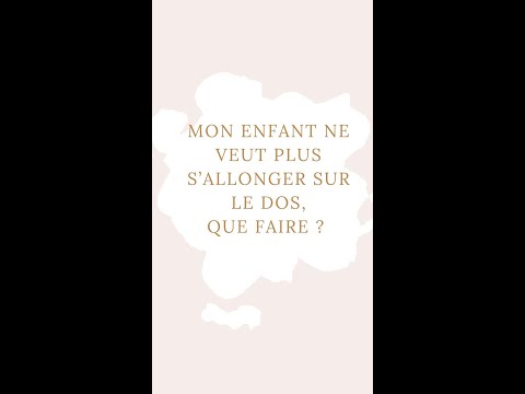 Mon bébé ne veut plus être sur le dos, que faire ? #shorts