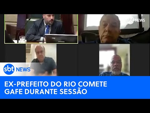 César Maia vai ao banheiro durante sessão e esquece de desligar câmera