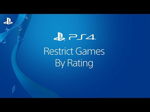 Restrição de acesso da conta de uma criança a jogos do PS4 por classificação