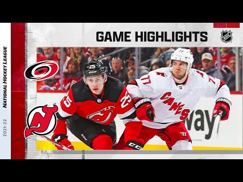 Hurricanes @ Devils 4/23 | NHL Highlights 2022 video clip
