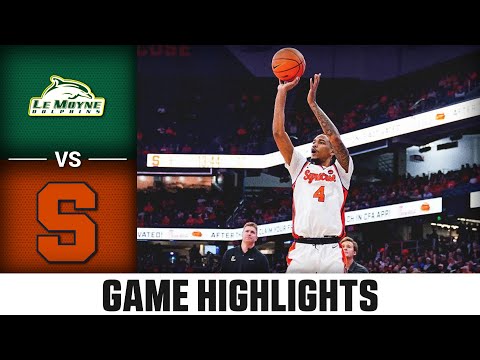 Le Moyne vs. Syracuse Game Highlights | 2024-25 ACC Men’s Basketball