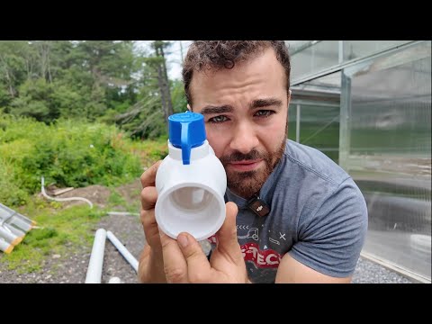 PLUMBING my goldfish greenhouse We are one step closer to getting goldfish in here! Just need to do a few more things before we get 