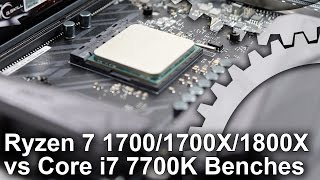 Ryzen 7 1700/ 1700X/ 1800X vs i7 7700K Gaming Benchmarks