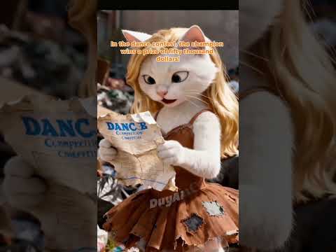 The Torn Dress and the Ballet Dream #catlovers #catlover #aicat #ai #shorts