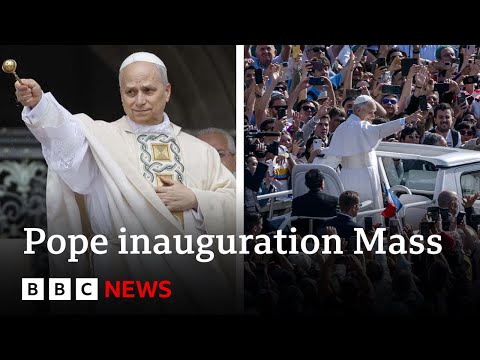 Pope Leo XVI's inauguration Mass takes place at Vatican | BBC News