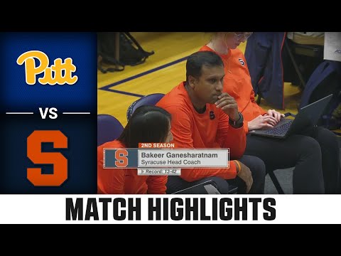 Pittsburgh vs. Syracuse ACC Volleyball Highlights (2023)