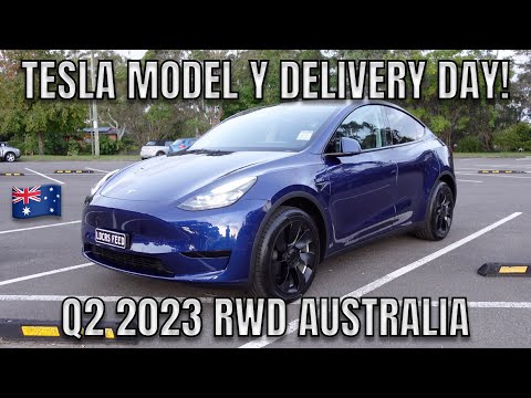 RWD Tesla Model Y Delivery Day in Sydney Australia | Q2 April 2023