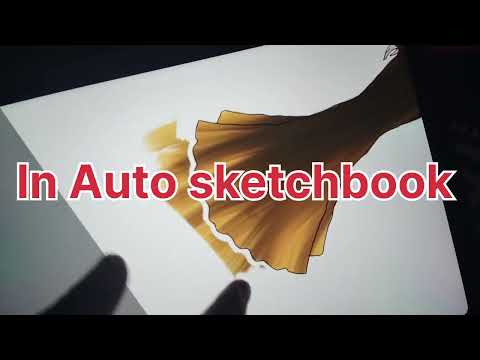 Now you can create your own design in Auto sketchbook and it's Free #fashion #fashiontrends