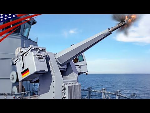 German Revolver Cannon: Powerful MLG-27 Naval Gun in Action