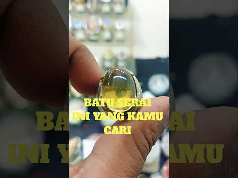 Batu Serai asli atau yellow quartz  ini batu yang kamu cari, 1 sepsies dengan citrine quartz , power