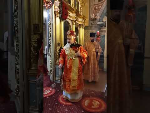 Храм Успения, Ставрополь, мужской хор, Пасха, митрополит Кирилл. Христос воскресе! Да воскреснет Бог