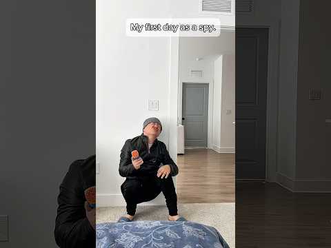 My first day as a spy 🤣😎 LeoNata family #shorts