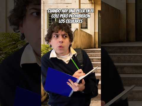 Cuando hay una pelea en el cole pero prohibieron los celulares | Gabo Alvarez