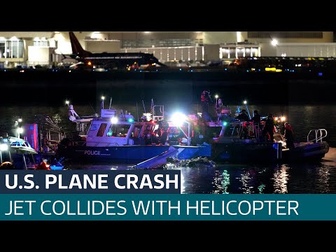 'Our hearts are shattered': Trump says no survivors in Washington DC plane crash | ITV News