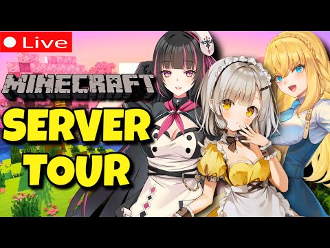 【 MINECRAFT: THE ULTIMATE TOUR! 】Showing my Kouhai the KAWAII SERVER!! 💗