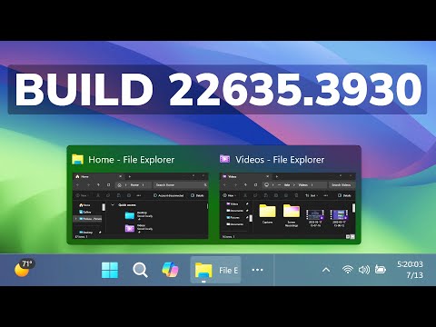 New Windows 11 Build 22635.3930 – New Taskbar Thumbnails, System Tray, New Start Menu (Beta)