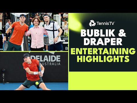 Alexander Bublik & Jack Draper Fun Match Highlights! 🤣 | Adelaide 2024