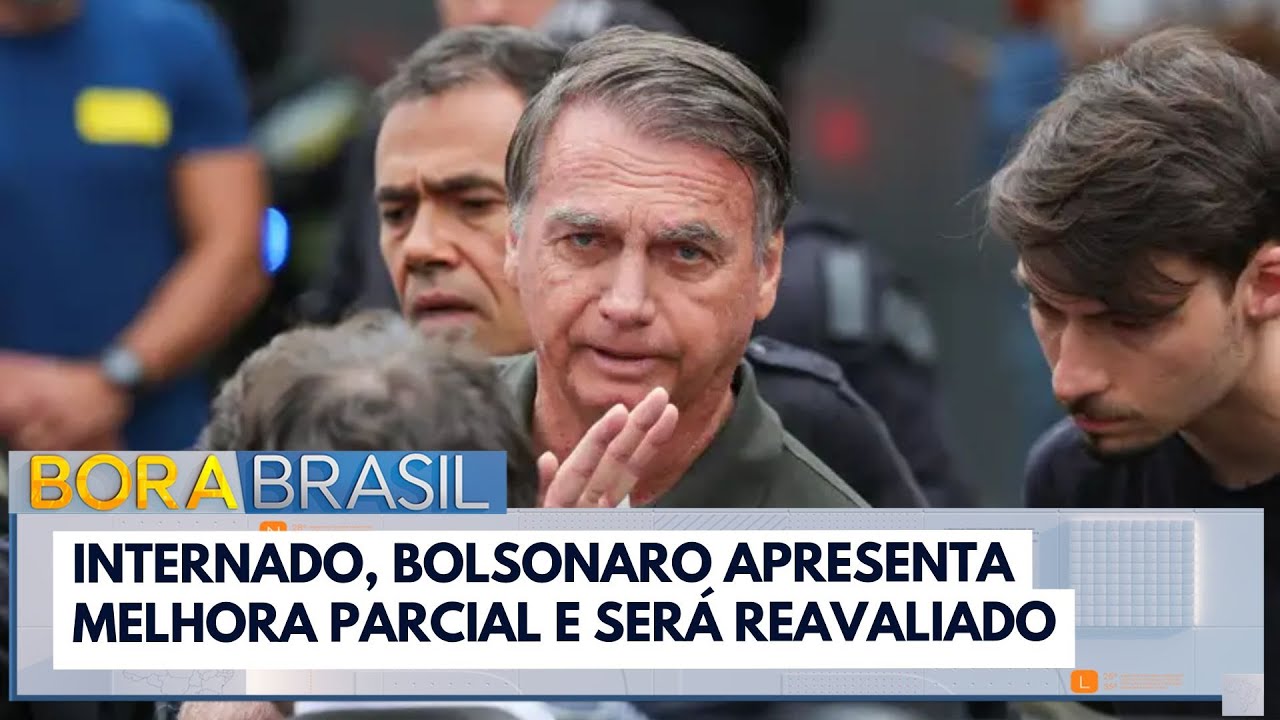 Internado, Bolsonaro apresenta melhora parcial e será reavaliado