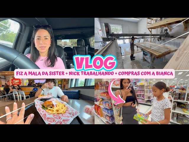SEPAREI AS COISAS DA SISTER PRA MANDAR + NICK TRABALHANDO NA CONSTRUÇÃO + COMPRINHAS COM A BIANCA