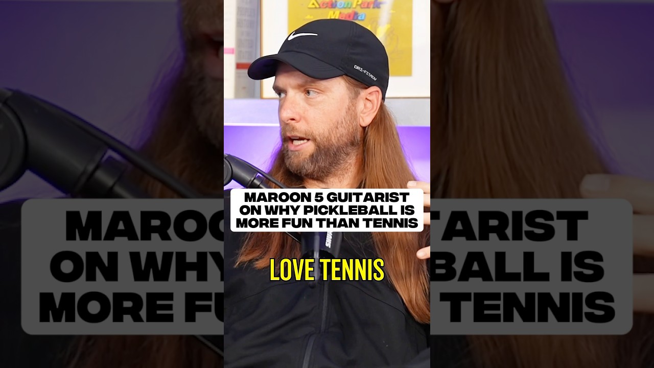 Maroon 5 on pickleball vs tennis 🥒🎾