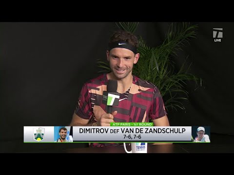 Grigor Dimitrov: 2022 Paris First Round Win Interview