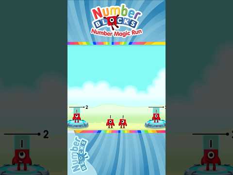Numberblocks 2 Number Magic Run - Add 1 + 1 = 2 using Numberblocks | CBeebies Go Explore Games