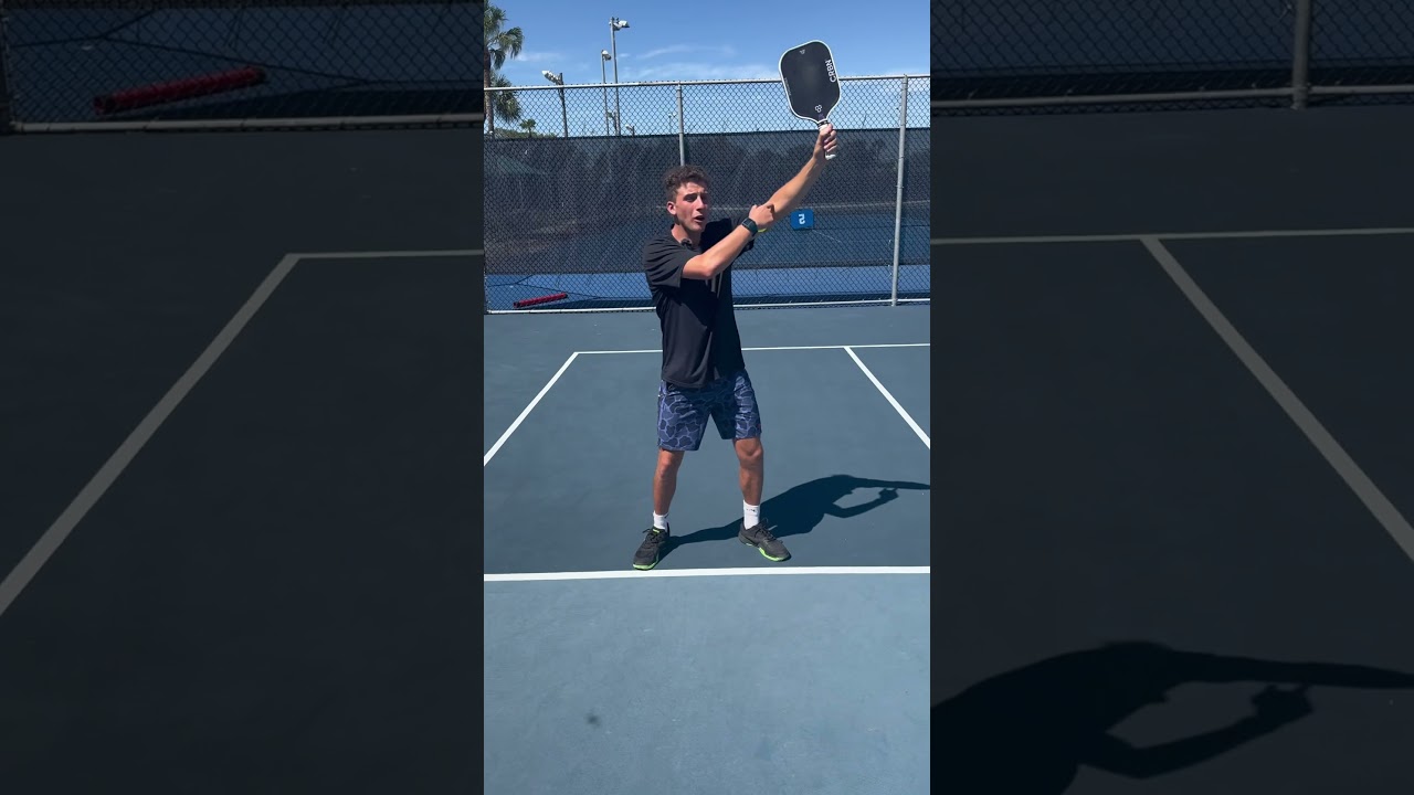 Are you missing overheads into the net? #pickleball #pickleballtips #shorts